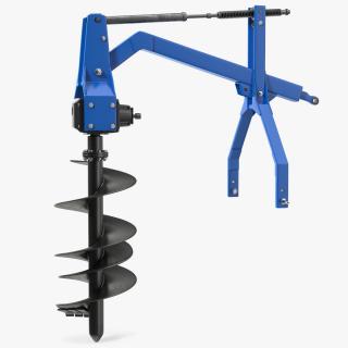 3D Hydraulic Post Hole Digger
