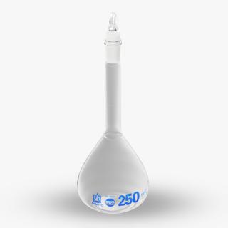 Lab Volumetric Flask 250ml Empty 3D