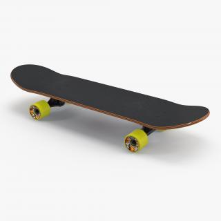 Classic Shape Skateboard 3D model