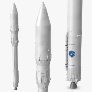 3D Angara Rocket model