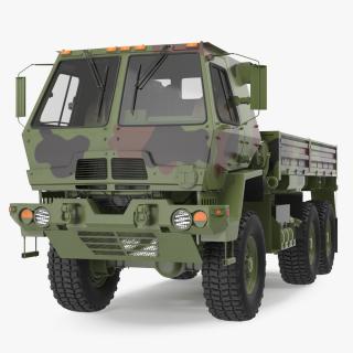 Oshkosh FMTV Camouflage Cargo Truck 6x6 3D model