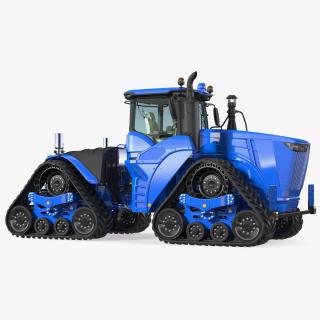 3D Four Track Tractor Clean Rigged