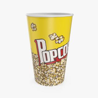 Empty Popcorn Cup 3D
