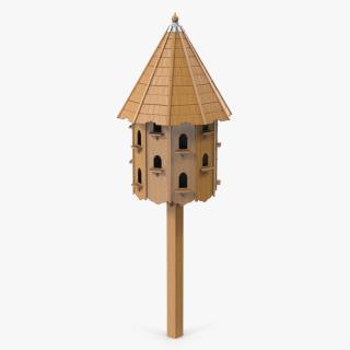 3D Large Wooden Dovecote for Twenty Nests model