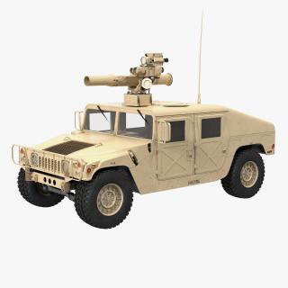 HMMWV TOW Missile Carrier M966 Desert 3D