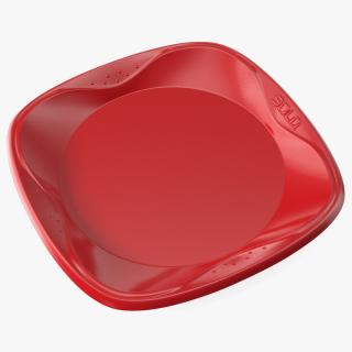 3D model Solo Squared Plastic Plate Red