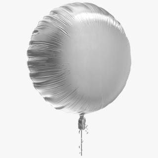 3D model Foil Balloon Round Chrome