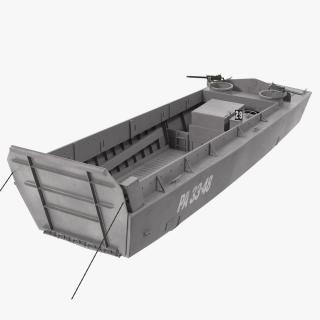 3D Landing Craft Higgins Boat Rigged model