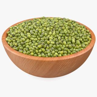 3D Full Bowl of Mung Beans model