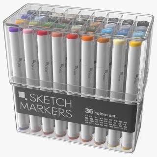 Generic Sketch Marker 36 Pack 3D model