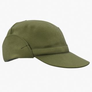 Military Green Field Cap 3D model