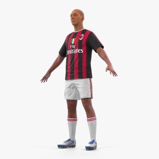 3D Soccer or Football Player Milan