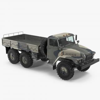 3D Ural 4320 Soviet Cargo Truck model