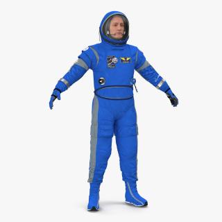 Astronaut in Boeing Spacesuit 3D model