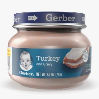 3D Turkey Gerber Baby Food Jar 71g