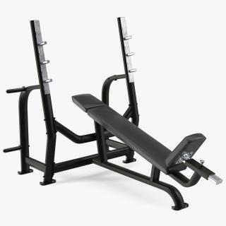 3D Olympic Incline Bench
