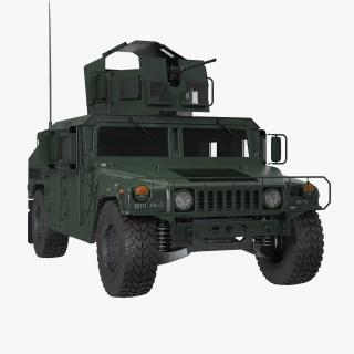 Humvee M1151 Enhanced Armament Carrier Simple Interior 3D model