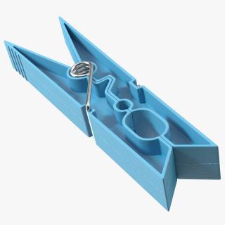 3D model Clothespin Blue