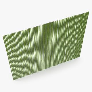 3D Natural Bamboo Fence Green