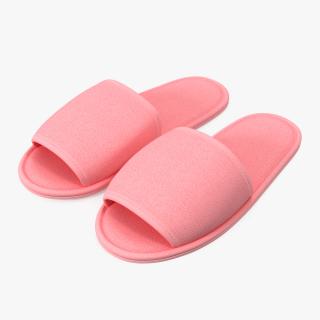 3D Pink Slippers model
