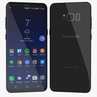 Samsung Galaxy S8 Plus Midnight Black 3D