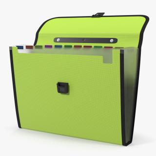 3D Green Expanding Document Holder Open