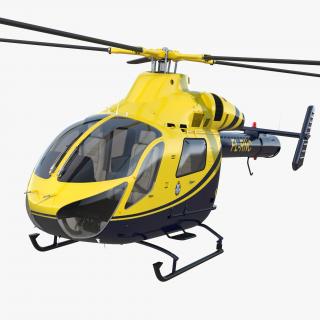 3D Police Helicopter MD 902 Explorer model