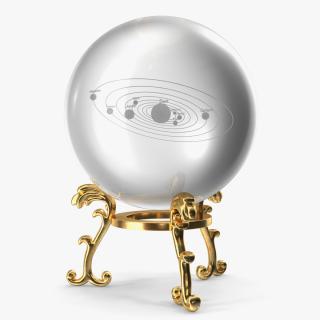 3D model Solar System Crystal Ball