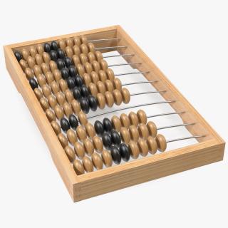 3D model Soviet Wooden Abacus