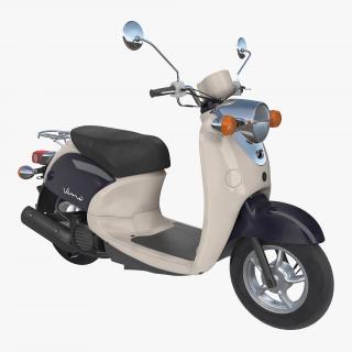 3D Scooter Motorcycle Yamaha Vino Classic 2017 model