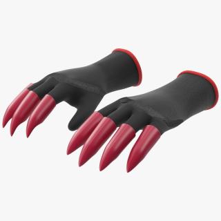 3D model Clawed Garden Gloves
