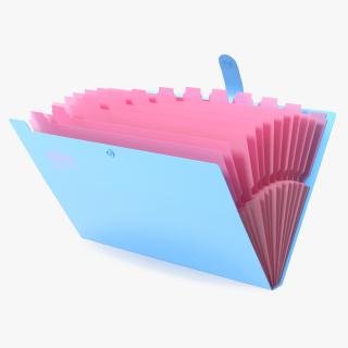 3D Expanding File Folder Open Pink