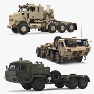 3D model Military Trucks Collction