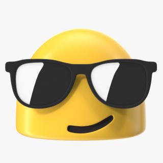Smiling Face with Sunglasses Android Emoji 3D