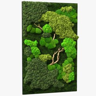 3D Indoor Plantscape Moss Wall Fur