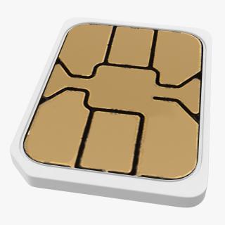 3D Nano SIM Card model