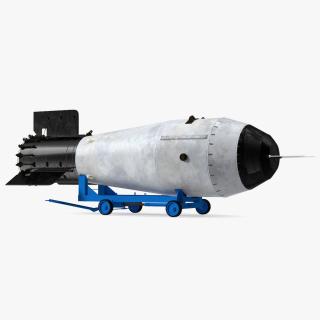 Tsar Bomba AN602 on Cart 3D model