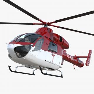 3D model Air Ambulance Helicopter MD 902 Explorer