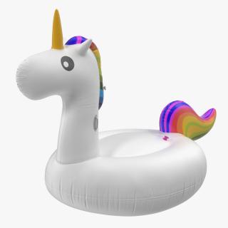 3D Inflatable Party Tube Swimming Unicorn model