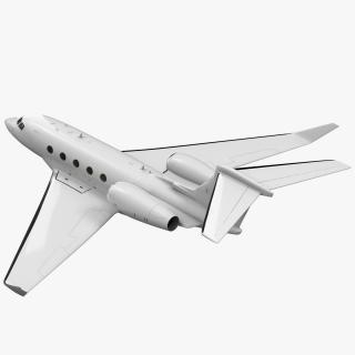 3D Twin Engine Business Jet Flight