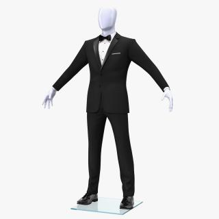 Black Tuxedo Suit 3D
