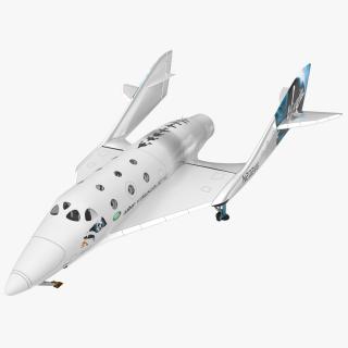 3D VSS Unity Virgin Suborbital Spaceplane model