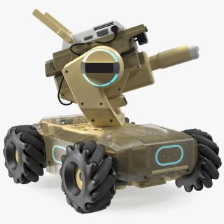 Mini Tank Drone Rigged 3D