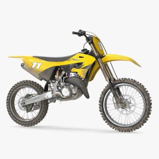 Motocross Motorcycle Dirt Rigged 3D