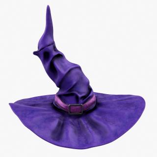 3D Halloween Witch Hat Purple