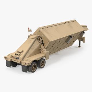 3D model AN TPY2 Radar Sand Rigged