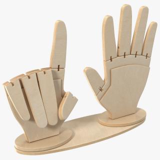 3D model Counting Hands Index Finger Up