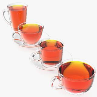 3D Tea Cup Set Full