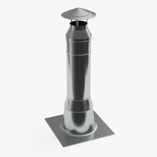 Stove Chimney Stainless Steel 3D model