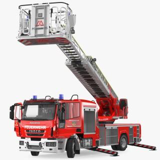 Iveco FF160 Magirus Fire Truck Rigged 3D
